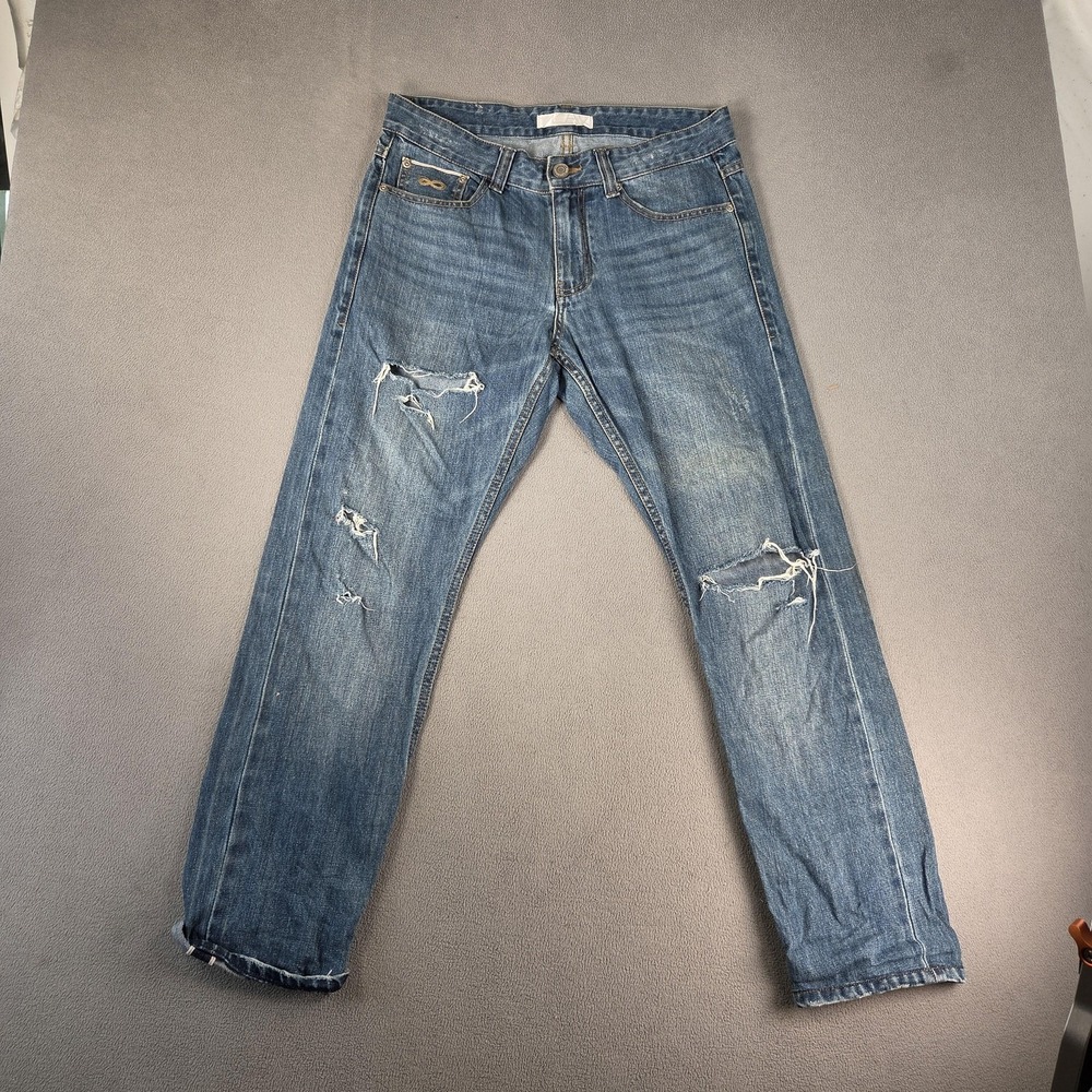 Selvedge Jeans Mens 31x27 Thrashed Destroyed